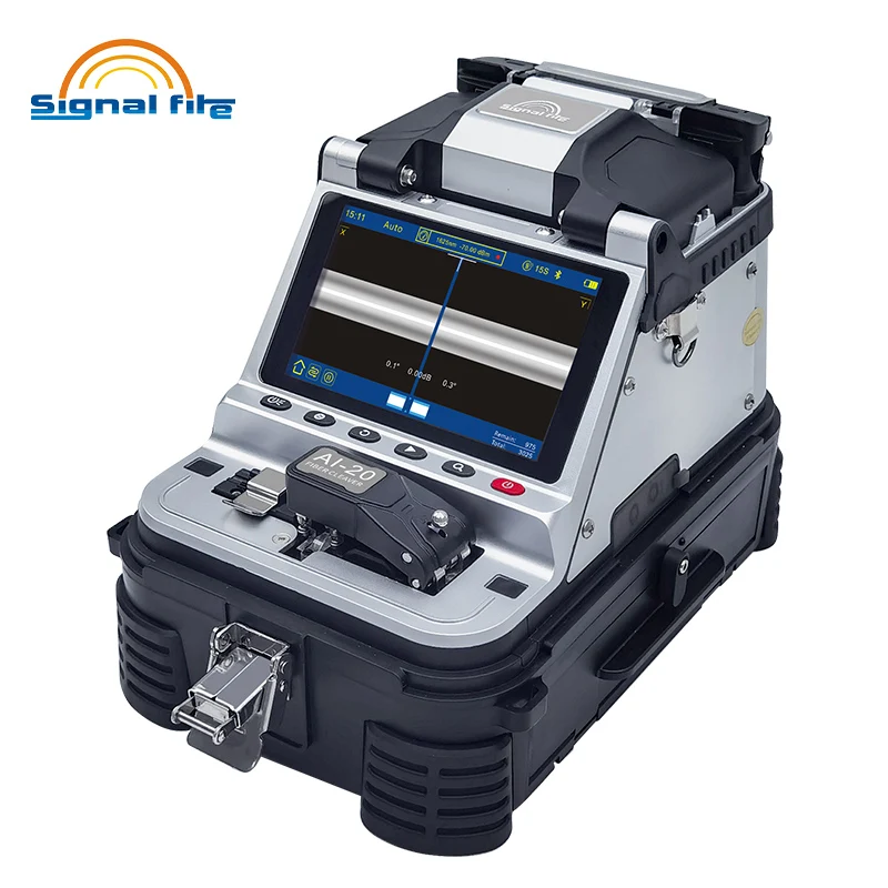 AI-20 Network Fibre Fusion Splicer Six Motors Core Alignment ARC Fusion Splicing Machine for Fiber Optic Use