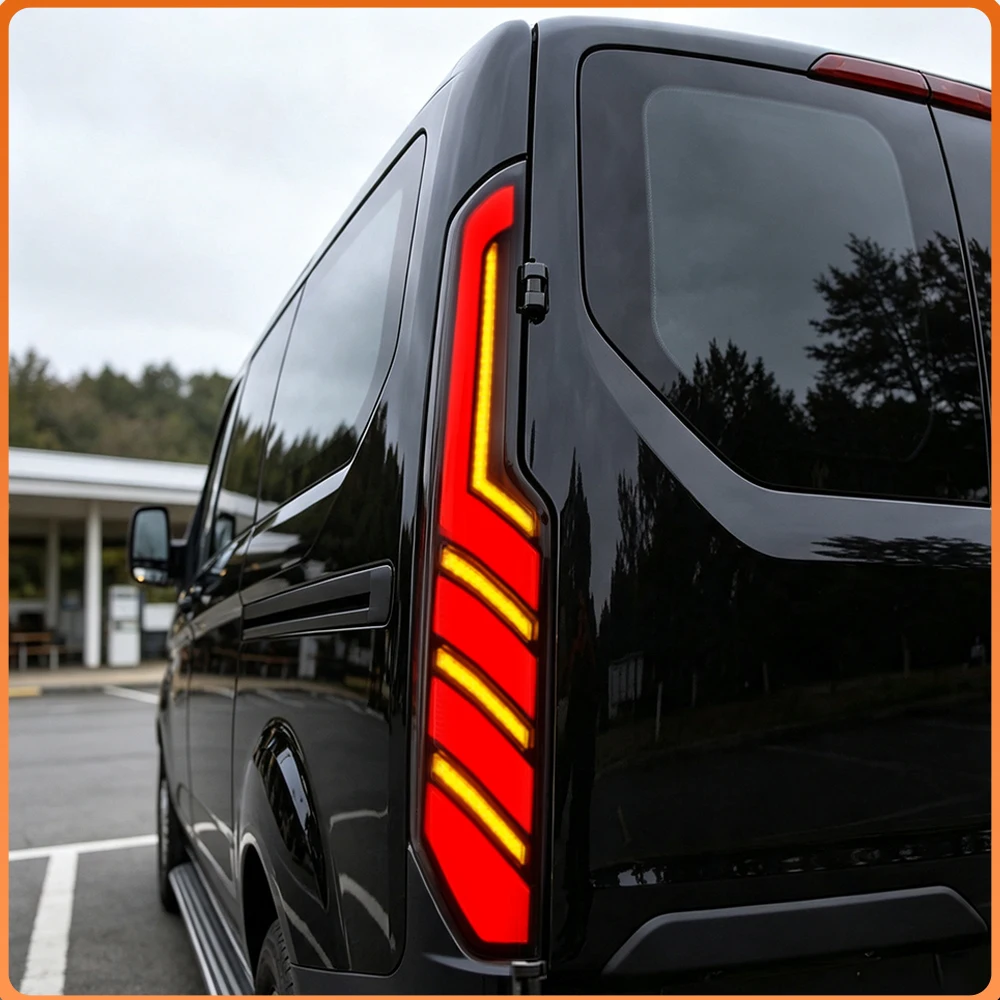 LED Tail Light Assembly Upgrade For Ford Transit MK8 2016-2022 Start-up Animation Streamer Turn Taillights Plug & Play