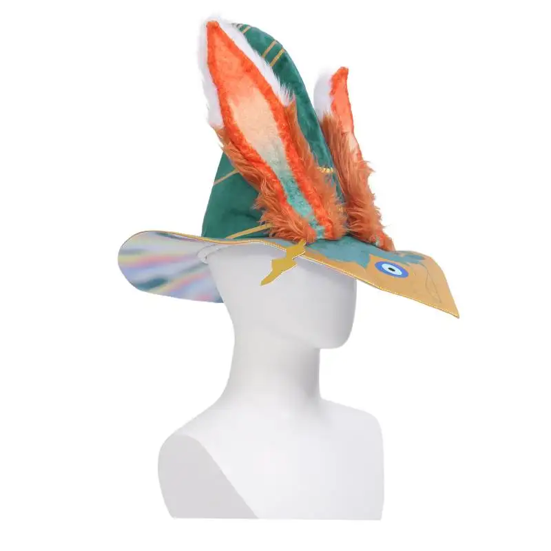 DAZCOS Aurora lapin Cosplay chapeau Costume jeu lapin Cosplay chapeau avec deux oreilles de lapin accessoire de déguisement pour la fête d'halloween