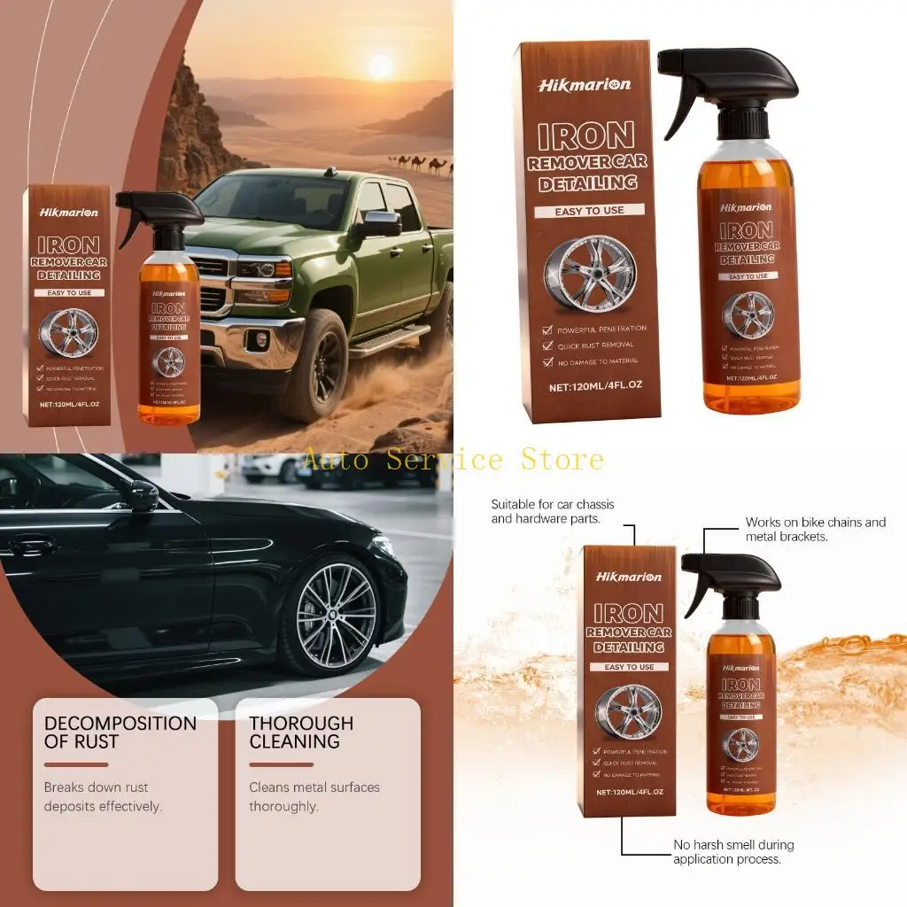 462A Car Rust Remover Sprayer For Metal Parts Fast Acting Degreaser Rust Prevention