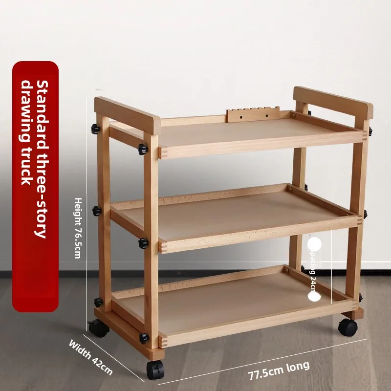 Kép 4: Three-tier Mesterkedés Cséza imported Bukovina Festés ecsettel birtokosa multi-function Mintázat Deszka Munkaeszköz Szervező számára haza Műterem