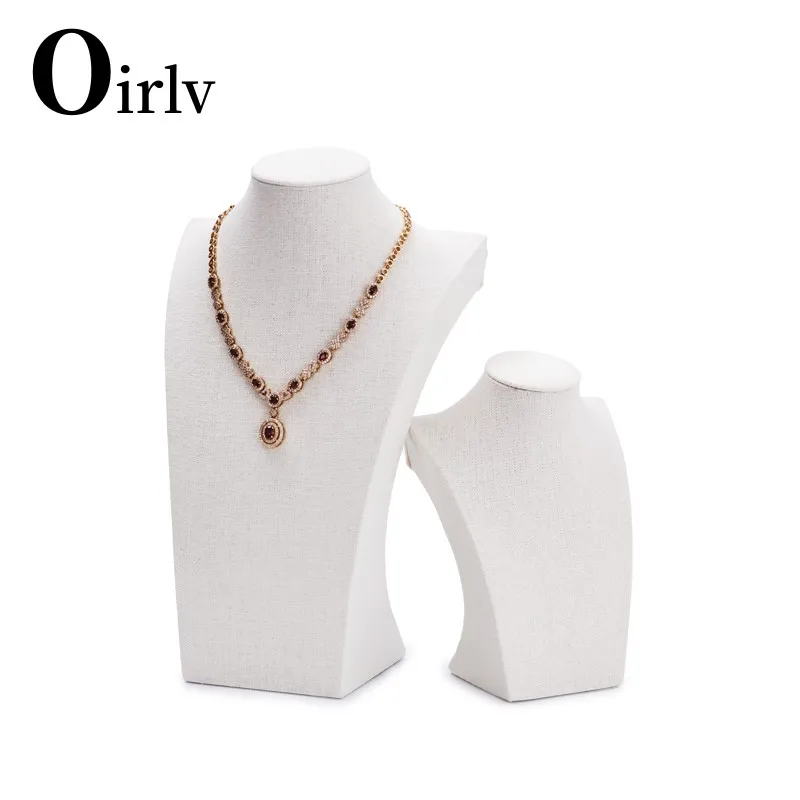 Oirlv Fashion Necklace Display Bust Stand Pendant Ring Finger Holder Mannequins Jewelry Exhibitor Jewelry Organizer Race