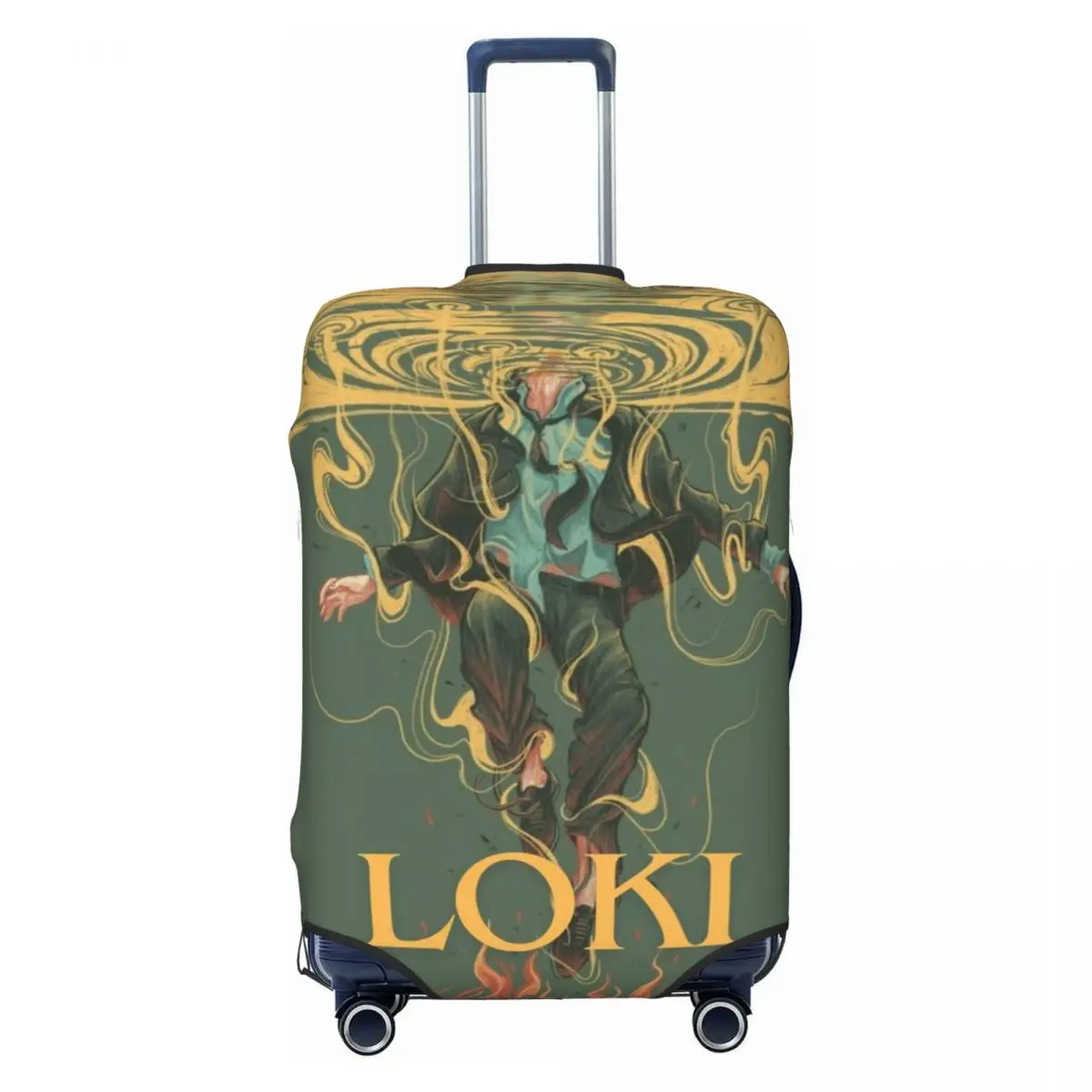 

Custom Loki Norse Mythology Travel Luggage Cover Dust Proof Suitcase Cover Protector Fit 18-32 Inch