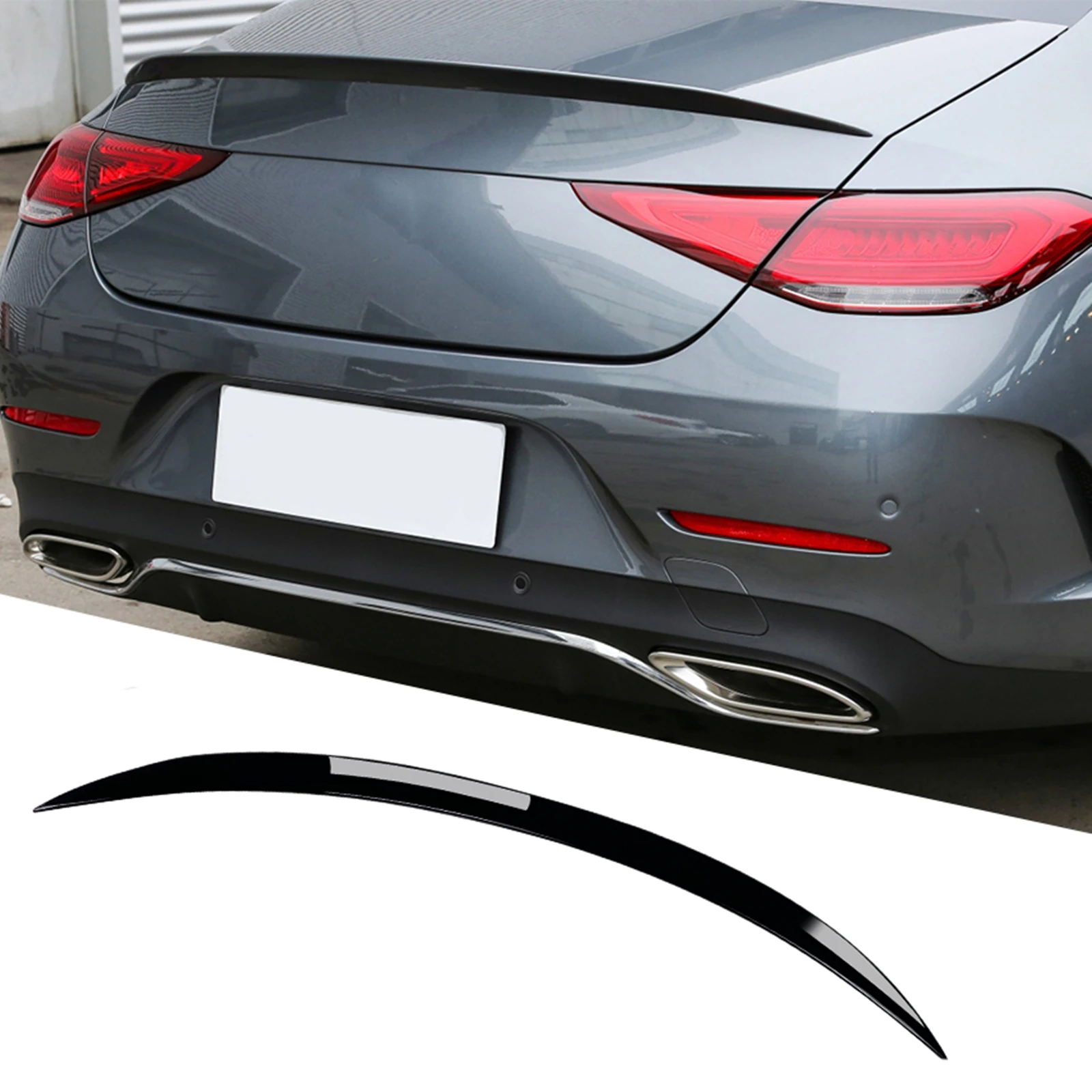 

Car Rear Trunk Lid Spoiler Wing Lip For Mercedes Benz CLS Class C257 CLS260 CLS300 CLS350 CLS400 CLS450 2019-2022 Sedan 4-Door