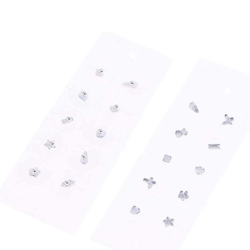 10 Stücke Mode Strass Alien Farbige Diamanten Ohr Punkt Aufkleber Ohr Druck Stick Ohr Aufkleber Kind Spielzeug Aufkleber