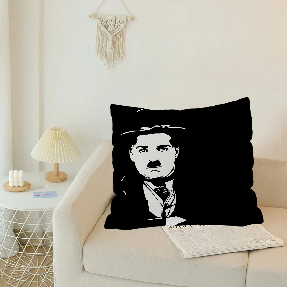 Pillow Cover Pillowcase Cushion Cover Charlie Chaplin Pillows Covers for 45x45 Cushions Pillowcases 40x40 Modern Home Decoration