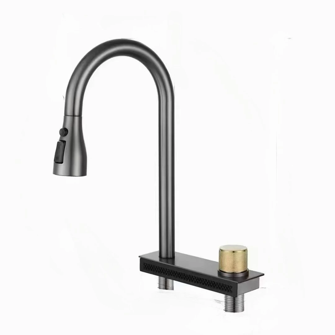 Ensemble tout-en-un de cuisine, pluie, cascade, évier, robinet