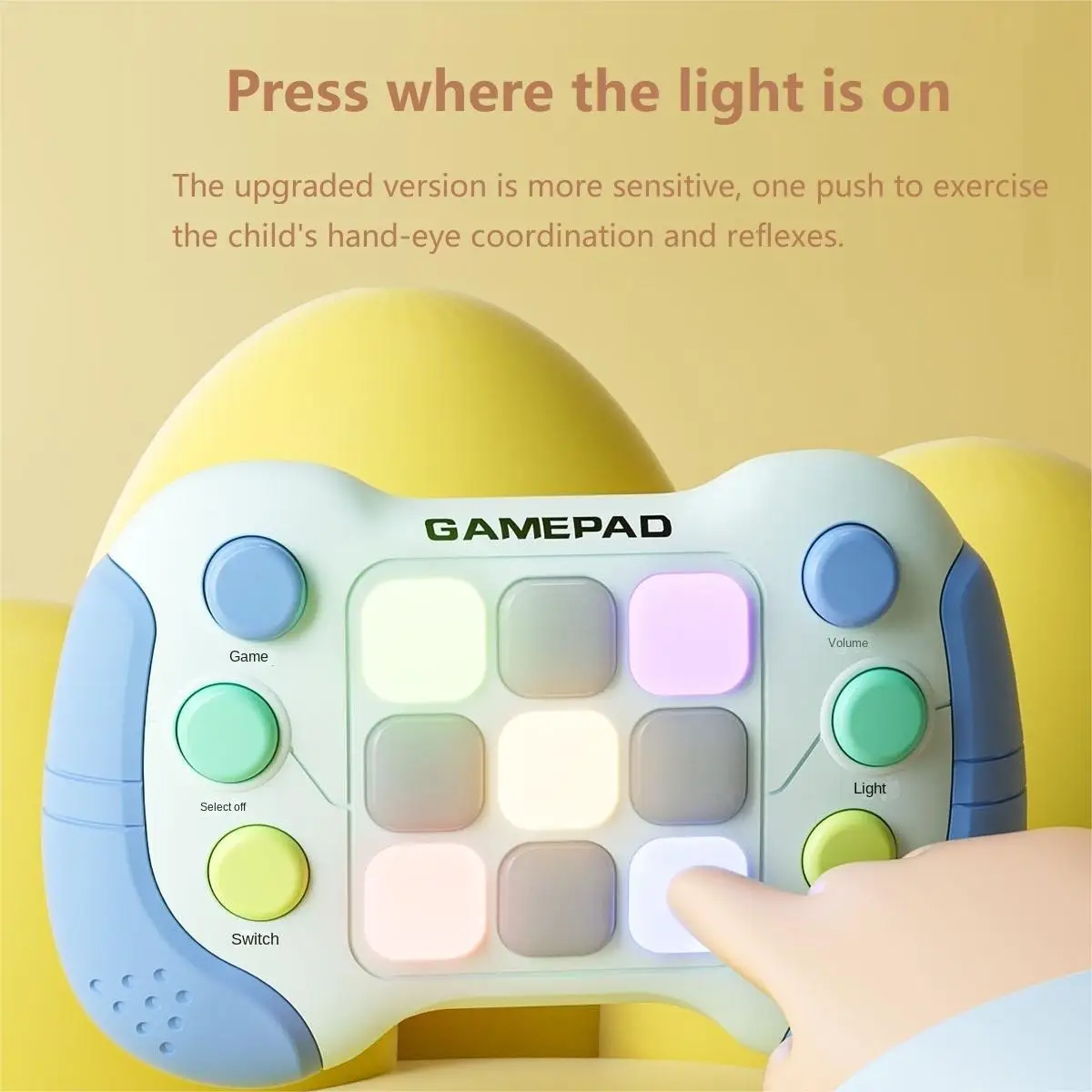 Relief Sensory Interactive Game Machine Toys Light Relief Game Toy Quick Push Games Console Machine Toy For Kids And Adults