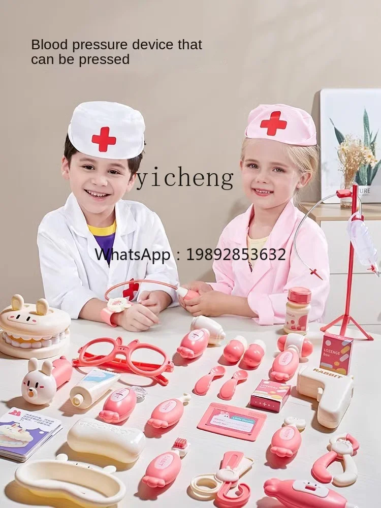 Zestaw do zabawy w lekarza dla dzieci, symulacja pielęgnacji medycznej, dla chłopców i dziewczynek.