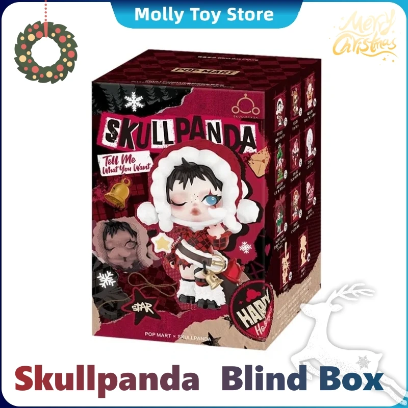 Oryginalna Skullpanda Tell Me What You Want Series Blind Box Figurka Niespodzianka Tajemnicze Pudełko Dekoracja Pulpitu Model Prezent Świąteczny