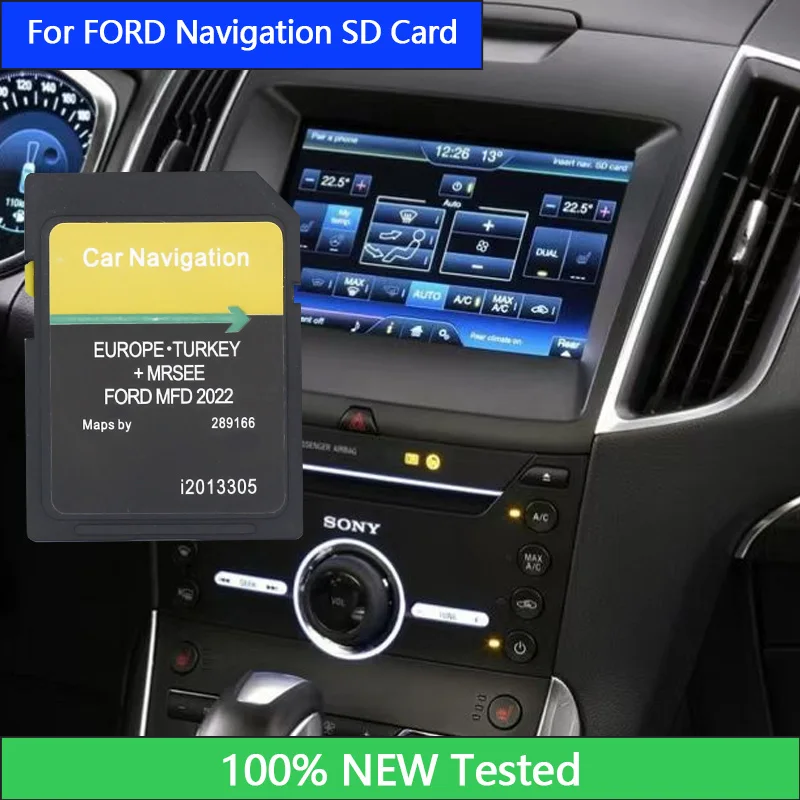 Ford MFD/Navigation SD Card Map 2022 Newest 16G Europe GPS Navigation Map/Car Satellite Navigation SD Card