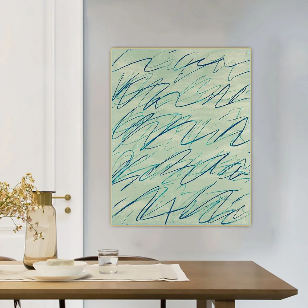 Citon Cy Twombly《Untitled》Canvas Art Oil Painting Artwork Poster Picture Wall Background Decorations Home Living Room Decor