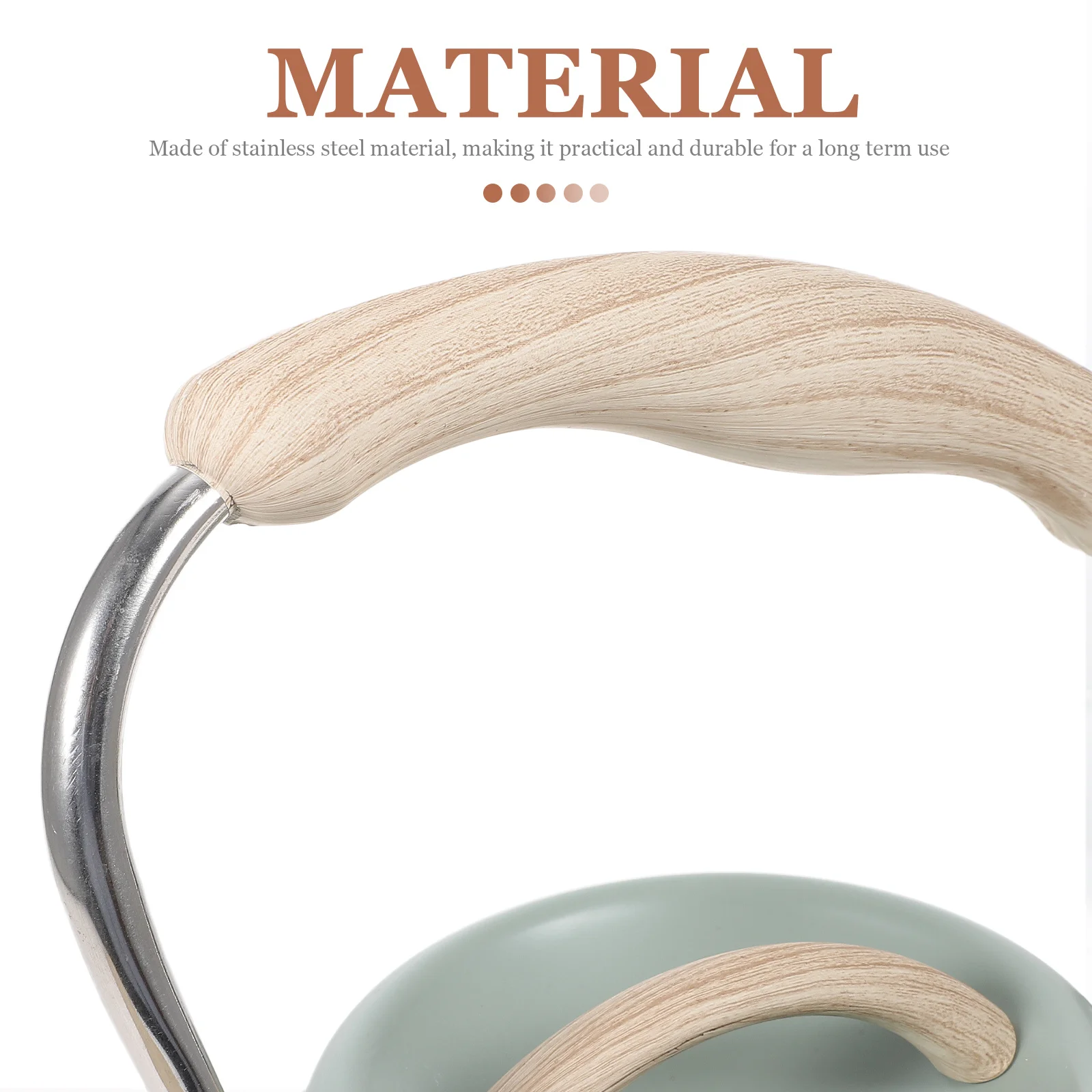 

Rustproof Stainless Steel Kettle 3L Portable Stovetop Water Kettle Handle Kitchen Use for Camp Gas Stove