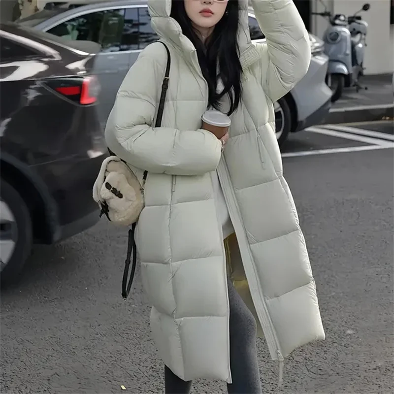 2025 Nieuwe Donsjack Katoen Gewatteerde Jas Dames Parka Winter Warm Katoenen Jas Dames Dikker Brood Outcoat Lange Overjas Tops