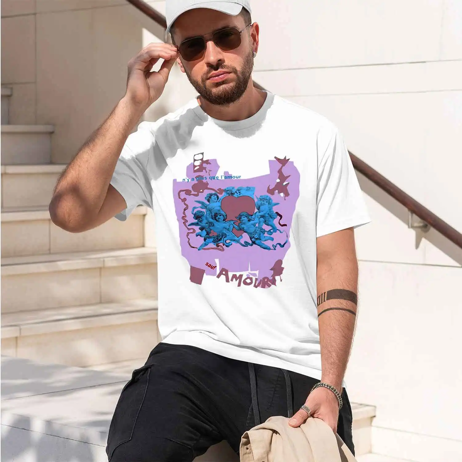 Amour Beat It 2026 New Model Men’s Short-sleeve crewneck T-Shirt Classic Casual Multiple Colors and Sizes for Daily Wear All-Day