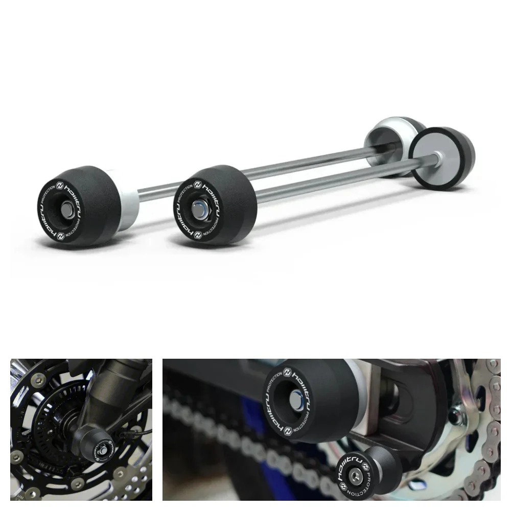 

For Kawasaki Z650 Z650RS Ninja 650 2017-2023 2024 Front Rear Axle Fork Crash Slider Motorcycle Wheel Hub Anti-Collision Block