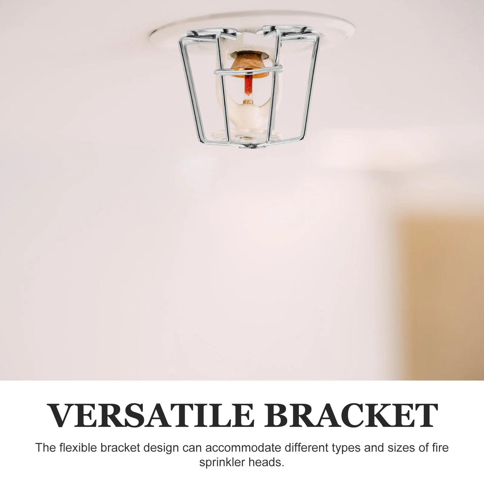 Fire Sprinkler Head Protector 1/2 Inch Heavy Duty Iron Cover For Ceiling Flush Mount Indoor Use Dust Cage Cap