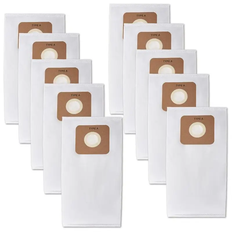AS63-10PCS Type A HEPA Vacuum Bags Replacement  For Riccar Upright Vacuums 2000 4000 R100 R200 R300 Trash Dust Bag