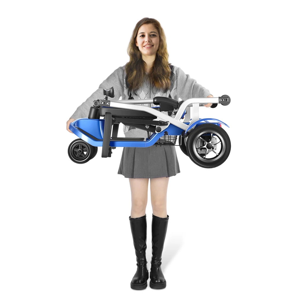 

Elder Lightweight Mobility 4 Wheel Electric Scooter Easy Folding Travel Portable Foldable Mobility Scooter For Elderly