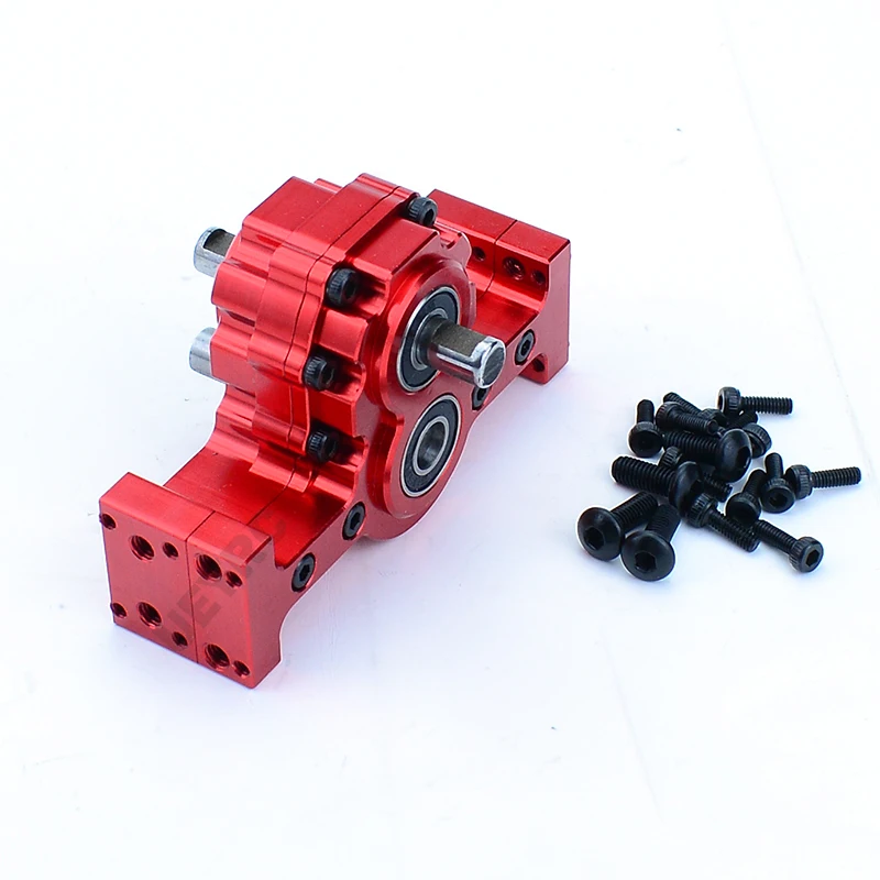 Metal Transfer Case Speed Ratio 1:1 Gearbox Upgrade for 1/14 Tamiya RC Dump Truck SCANIA 770S R620 VOLVO BENZ MAN TGX LESU Car