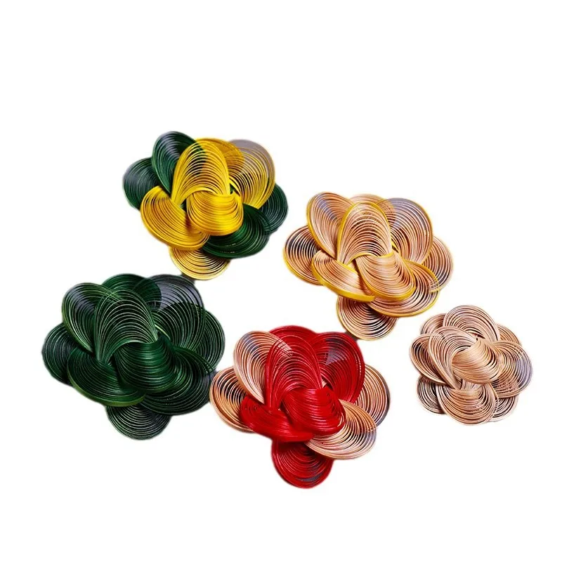 

Crafts Bamboo Braided Corsage Creative Jewelry New Chinese Creative Gifts