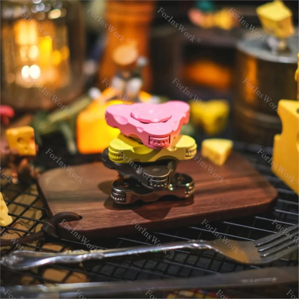 OSEDC チーズ フィジェット スピナー ファイルを解凍するローラー 大人用 クールなガジェット ストレス解消おもちゃ 不安おもちゃ