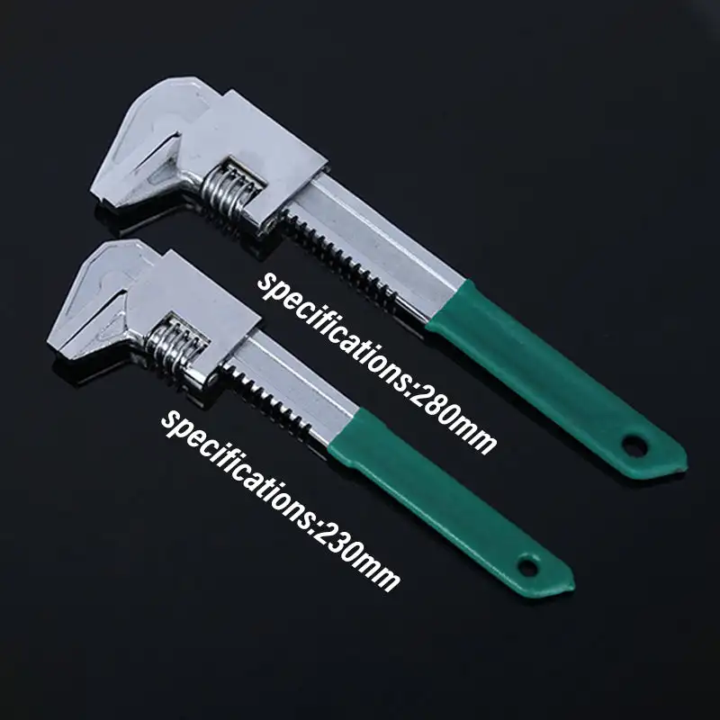 Versatile F-Type Adjustable Wrench Steel Right-Angle Wrench Multifunction Wrench Ratchet Torque Pipe Spanner Repair Tools