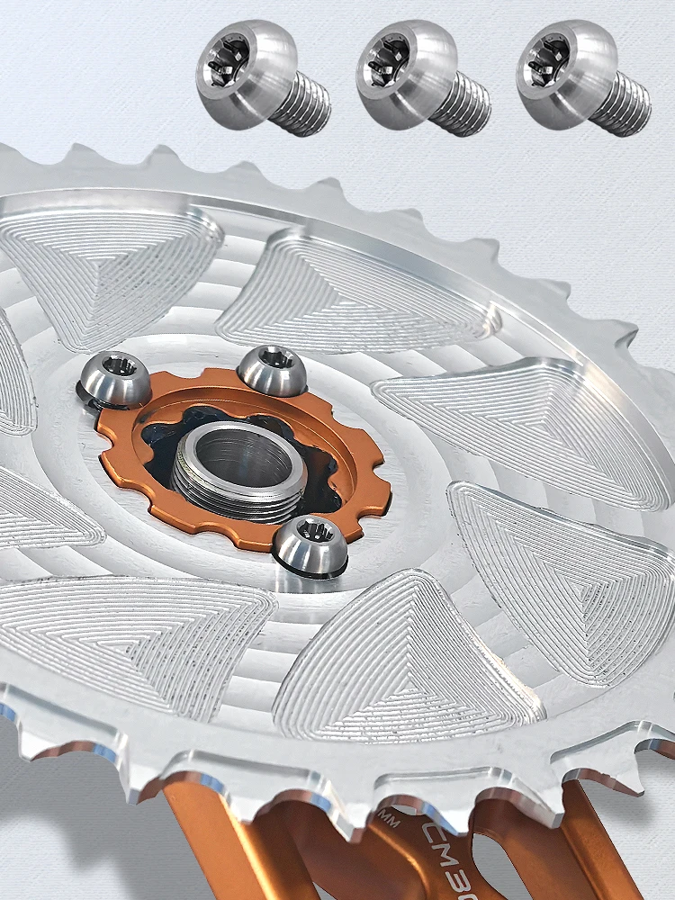 AliExpress KRSEC T25 Torx 3-Bolts Titanium Alloy TC4 Screw For MTB Road Bike Wide Narrow Teeth Chainring Crankset Bolts Cycling Accessories