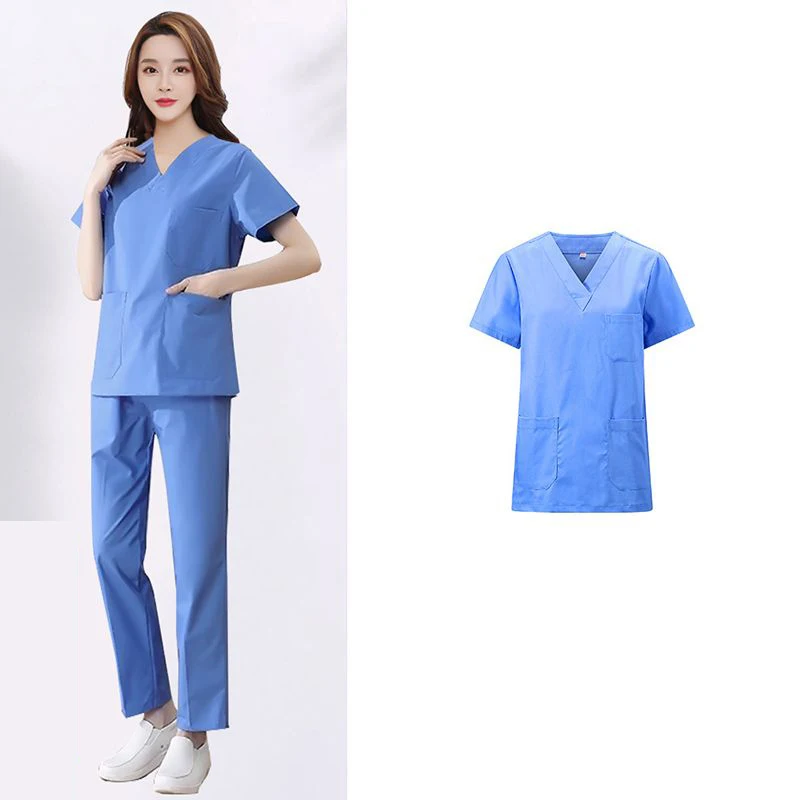 Hand washing clothes Surgical  Split set Hospital cotton brush Hand operating room Short-sleeved  women's work clothes