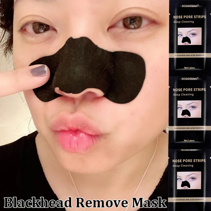 Remove Nose Blackhead Patch Peel Shrink Pore Black Dots Deep Cleansing Blackhead Remove Mask Treatment Skin Care Unisex Strips