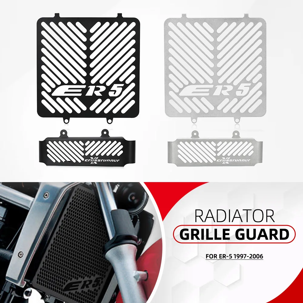 

ER5 Accessories Radiator Guard Protection Cover Protector FOR Kawasaki ER-5 1997 1998 1999 2000 2001 2002 2003 2004 2005 2006