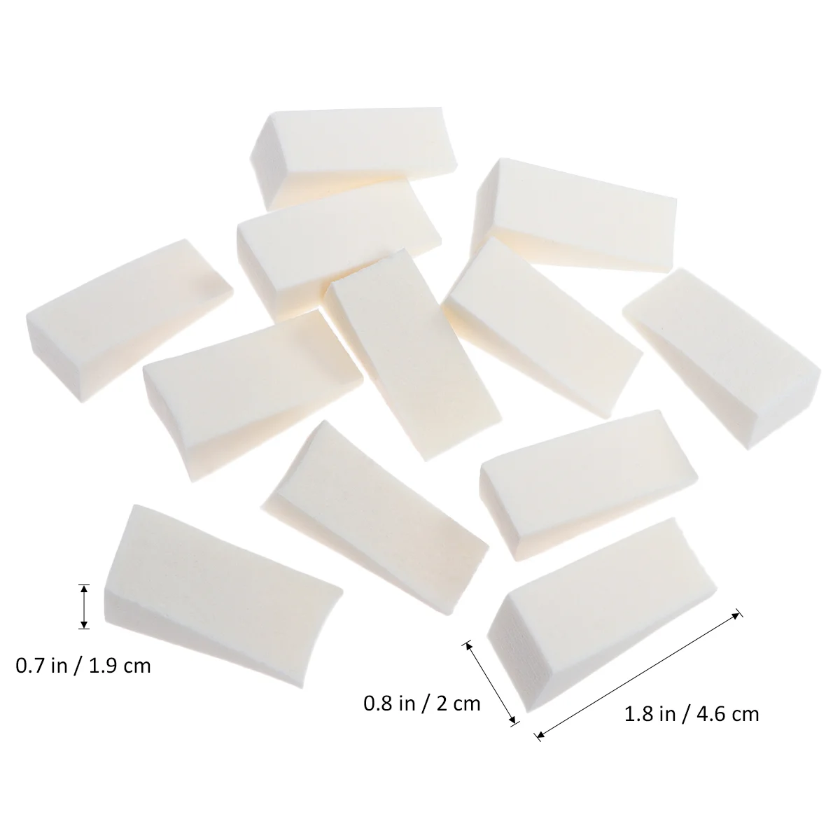 12pcs Gradient Nails Sponges for Color Fade Manicure (White) Nail sponge Gradient nail sponge Manicure sponge