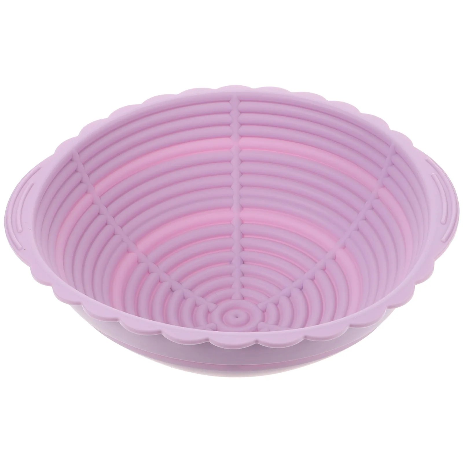 Foldable Silicone Banneton Basket Large Capacity Pink Round Dough Proofing Basket Kitchen Baking Sourdough Bread Proofing - view 6