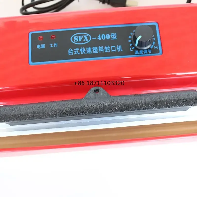 SFX-400 Premium Manual Sealer Compact Impulse Sealing Device for Home Use Electric Bag Closure for Foil Film Pouches