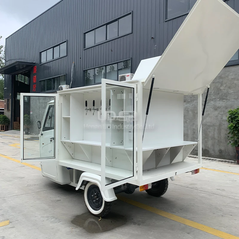 المحمول البيرة بار شاحنة غذاء كهربائية عربة تقديم الطعام الآيس كريم دراجة ثلاثية العجلات بياجيو الغذاء شاحنة توك توك المعيار الأسترالي للبيع