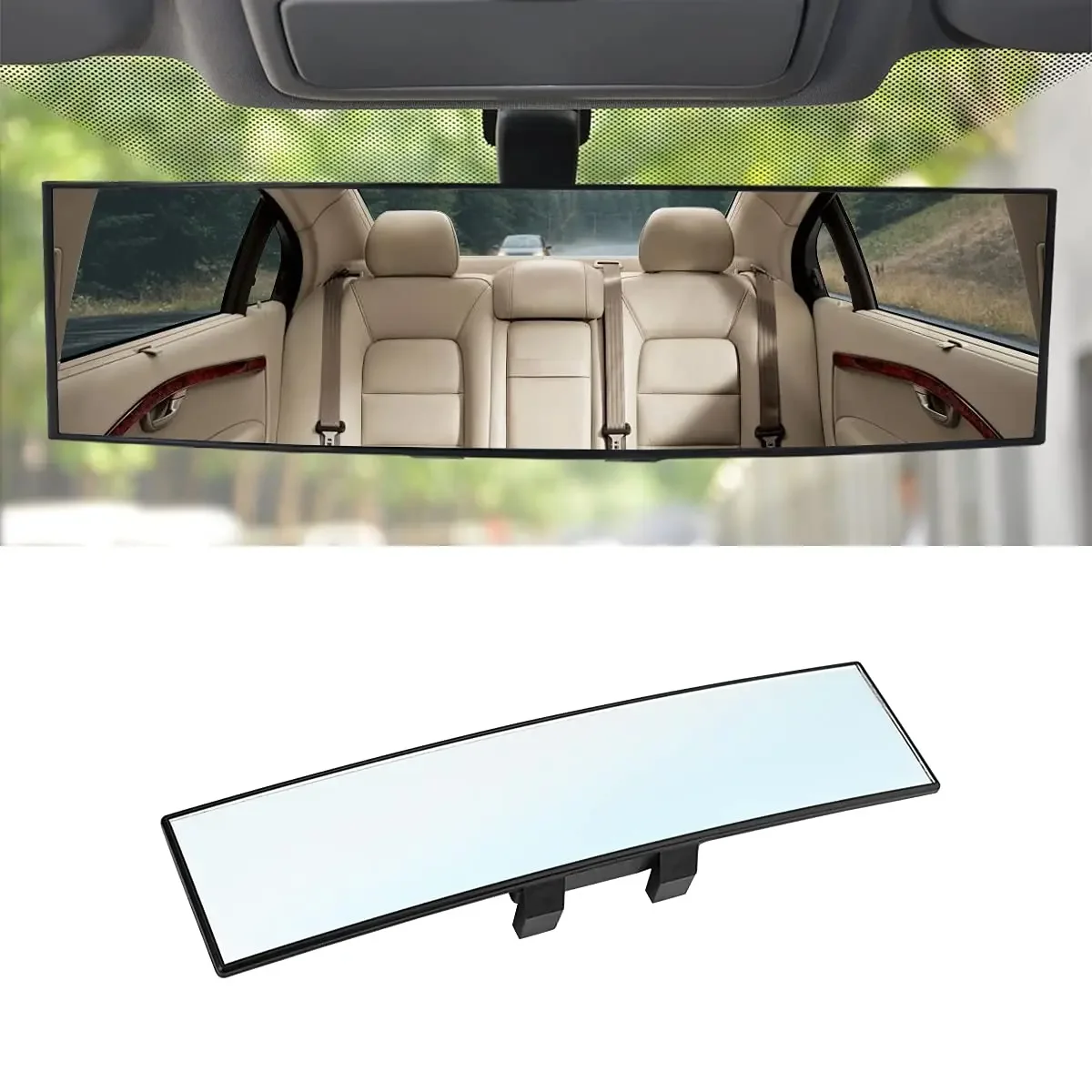 

Interior Rearview Mirror Large Field of View Anti-glare Interior Reversing Auxiliary Mirror Modified Wide-angle Curved Mirror
