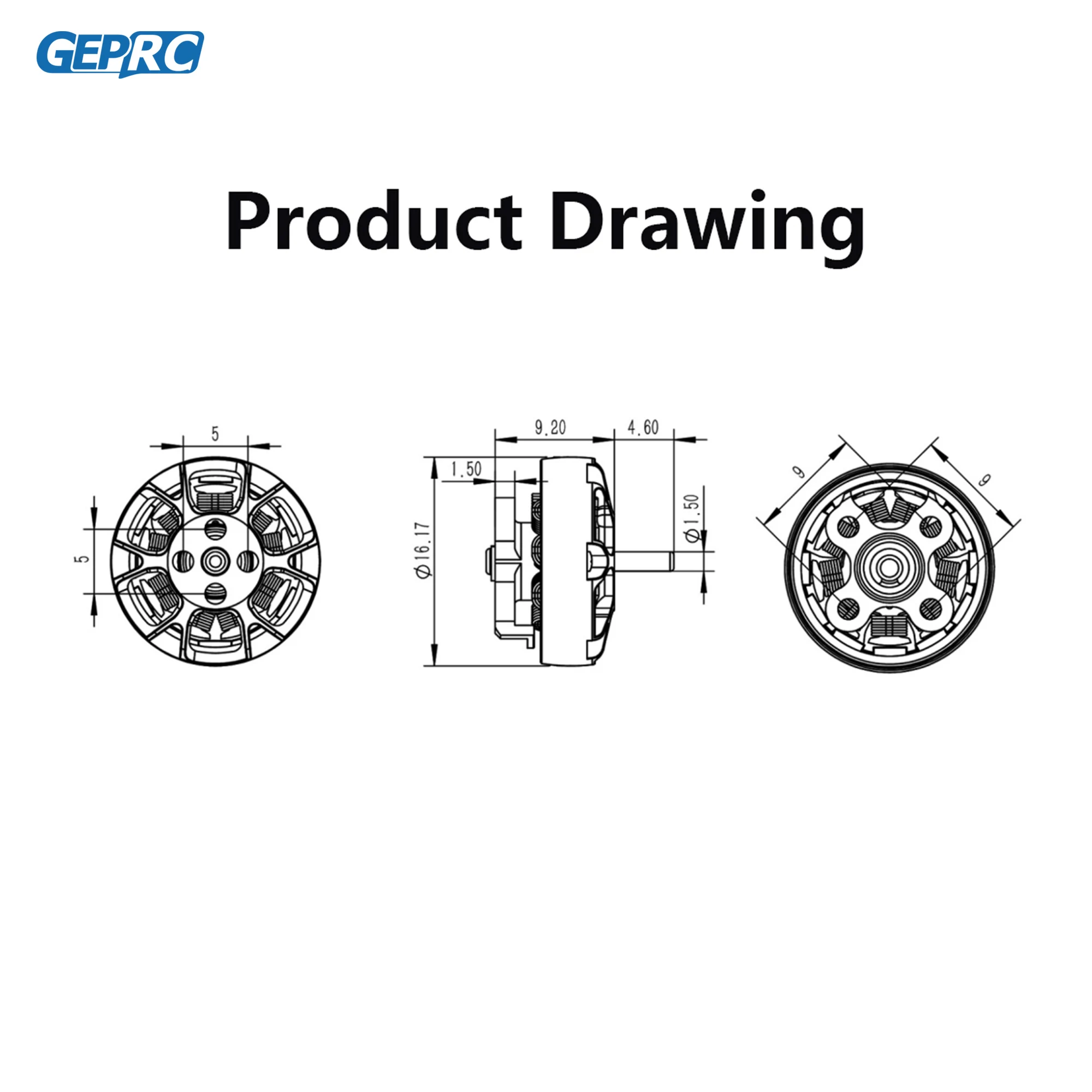 GEPRC SPEEDX2 1202.5 Motor 10000KV /15000KV 1-2S Lipo 12-20A High-strength for 2-3 Inch FPV Racing RC Drone Multicopter DIY Part