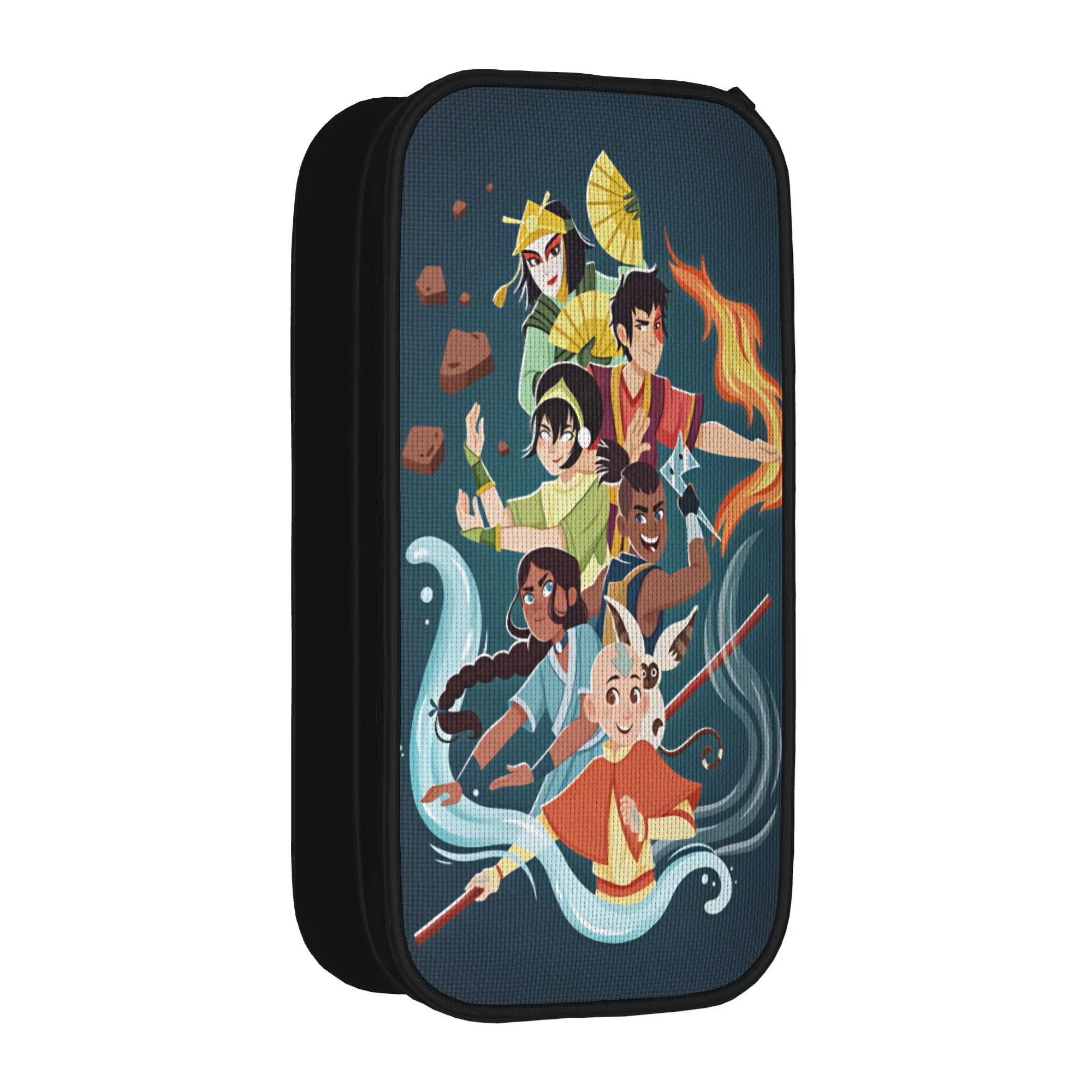 Avatars Airbenders Pencil Case Large Pencil Pouch Girls Boys Double Layer Fashion Back To School Pencil Cases Pattern Stationery