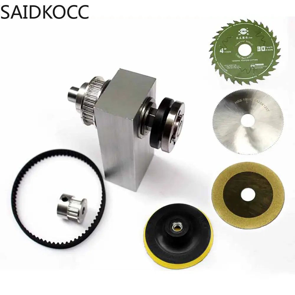 Precision Table Spindle Assembly Micro Woodworking Table Saw Non moving Spindle Seat DIY Cutting Machine Household Saw Bearing