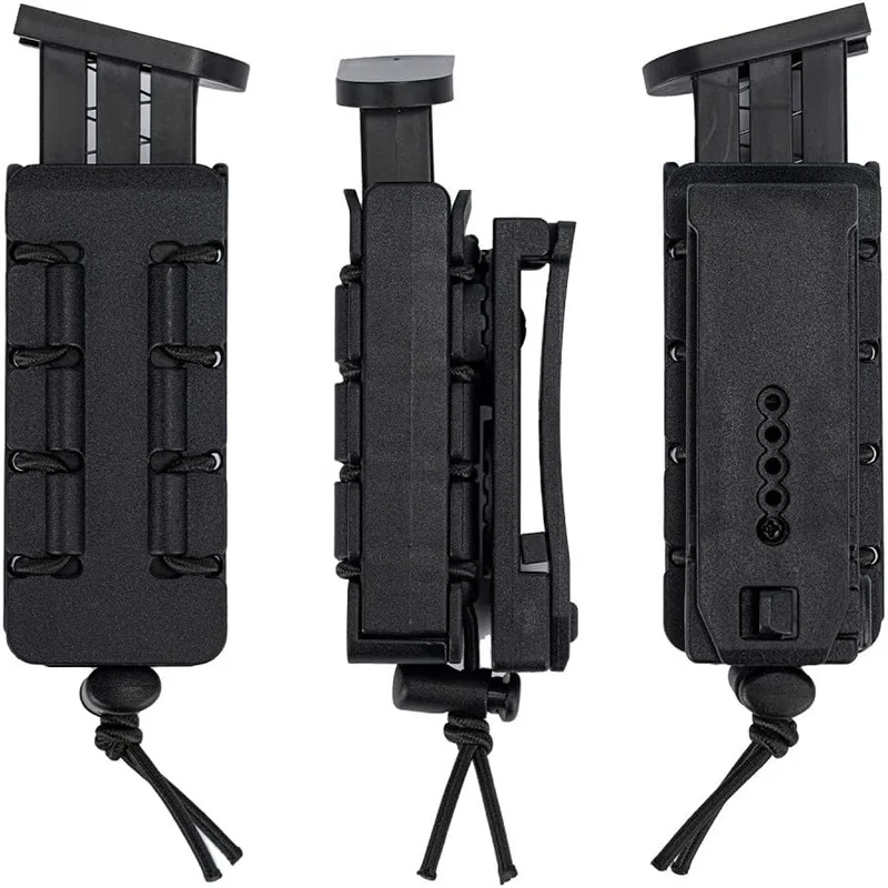 

Tactical Magazine Pouches Belt Clip Plastic Molle Softshell Bag Pistol Mag Pouch Suitable for Spray Self Defense、Flashlight
