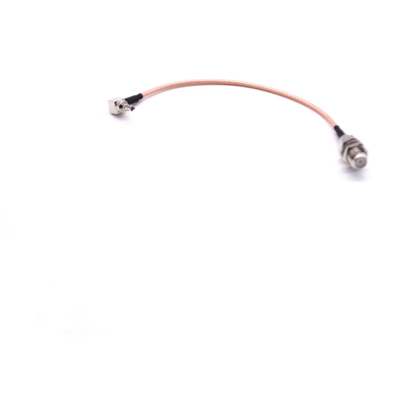 Imagem -05 - Fêmea Jack para Ts9 Masculino Rightengle Plug Pigtail Cabo Cabo de Extensão 150 Peças f