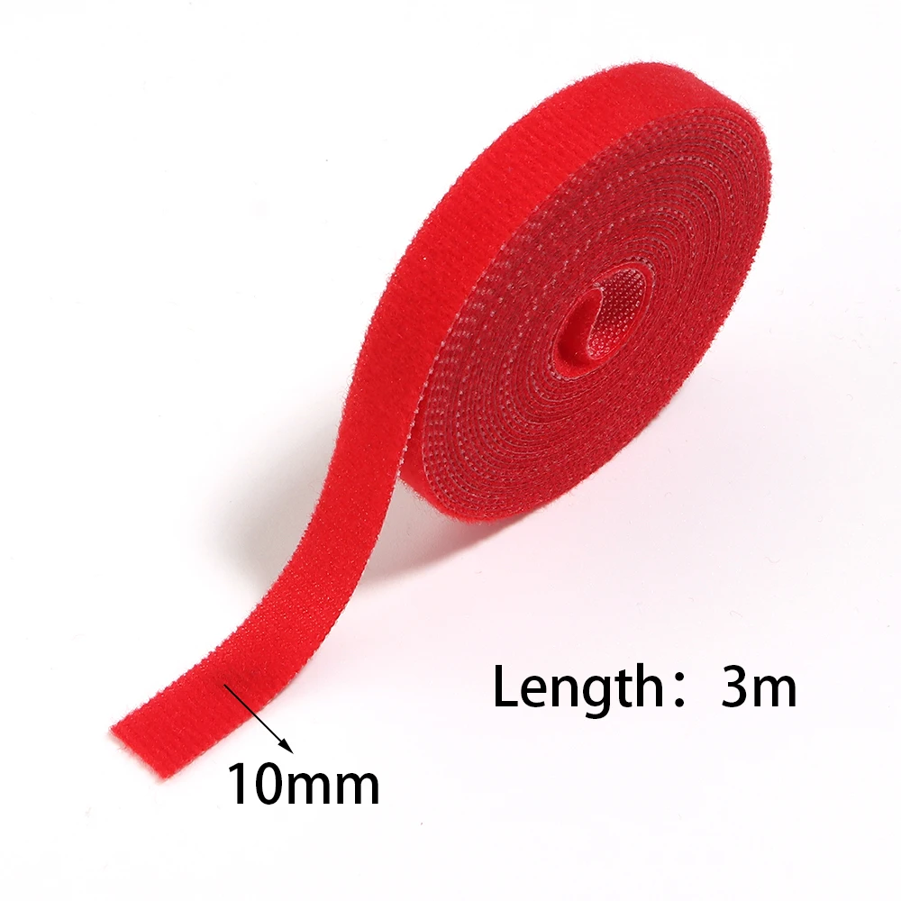 3m/Rolle Kabelbinder Wiederverwendbare Schlaufenbündel Selbstklebender Verschlussclip Kabelhalter Kabelmanagement DIY-Zubehör Nylon-Gurt-Organizer – Detail 1