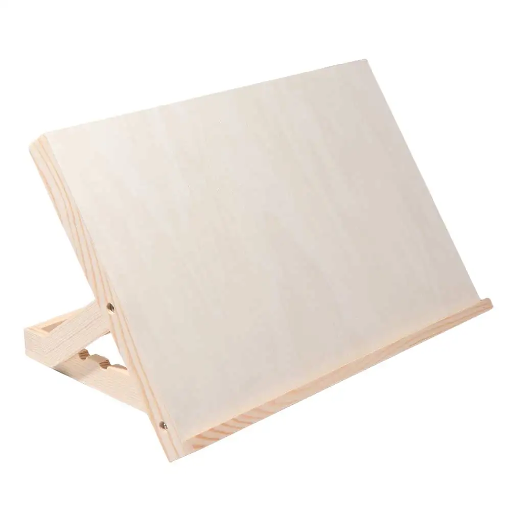 

Multifunctional Wooden Table Easel Portable Foldable Painting Holder Solid Wood Adjustable Angle Tilted Drawing Board Artist