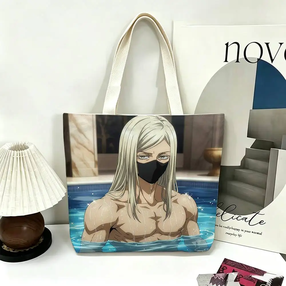 Haruchiyo Sanzu Tokyo Revengers Printed Canvas Tote Bag Shoulder Bag Commuter Mommy Shopping Bag