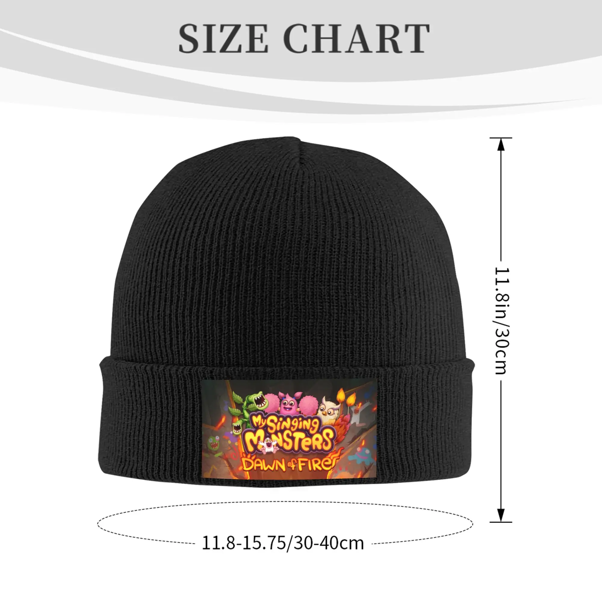 Custom My Singing Monsters Bonnet Hat Hip Hop Knitted Hats Men Women Unisex Adult  Warm Winter Skullies Beanies Caps