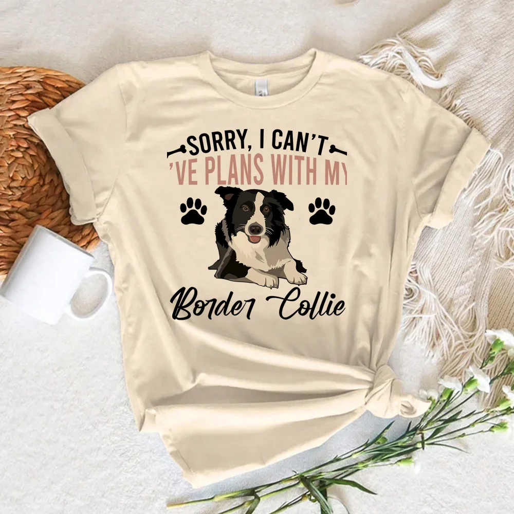 Border Collie tshirt women summer tshirt female designer comic clothes