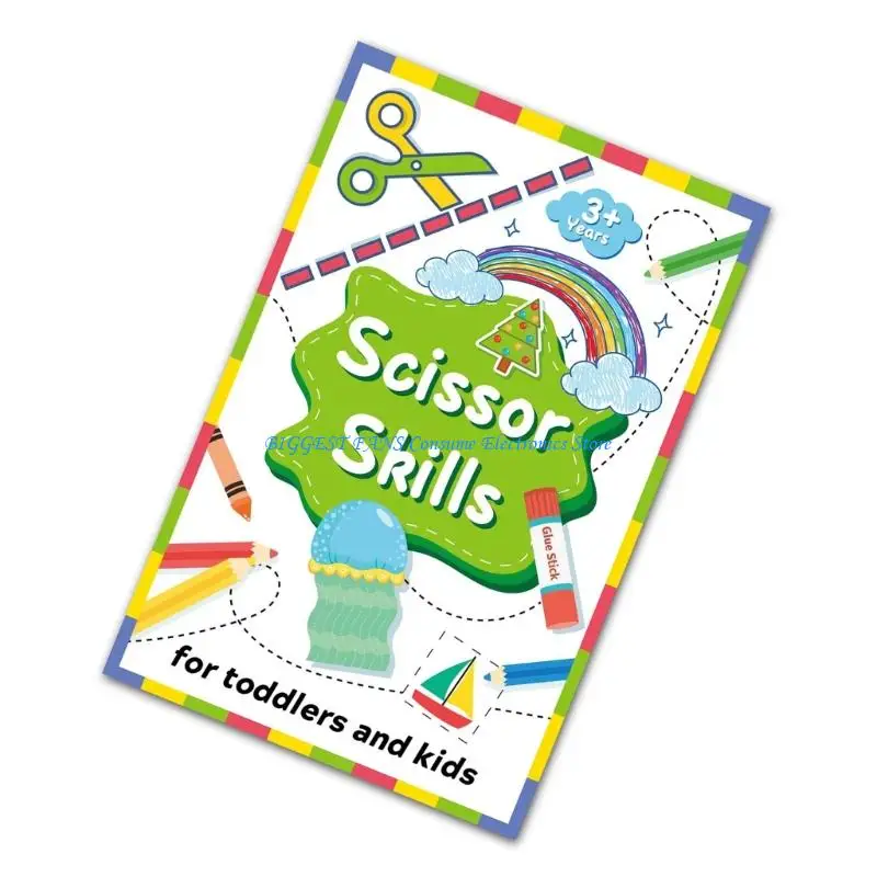 كتاب قطع الورق للأطفال، لوازم فنية إبداعية، لعبة ورقية للمشروعات اليدوية اليدوية وتنمية مهارات الأطفال الصغار #5