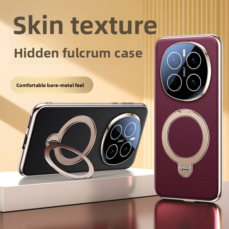 

Чехол для Huawei Honor Magic 7 Pro, роскошный чехол из искусственной кожи с кольцом на 360 градусов и подставкой, защитный чехол для телефона Honor Magic 7 7Pro