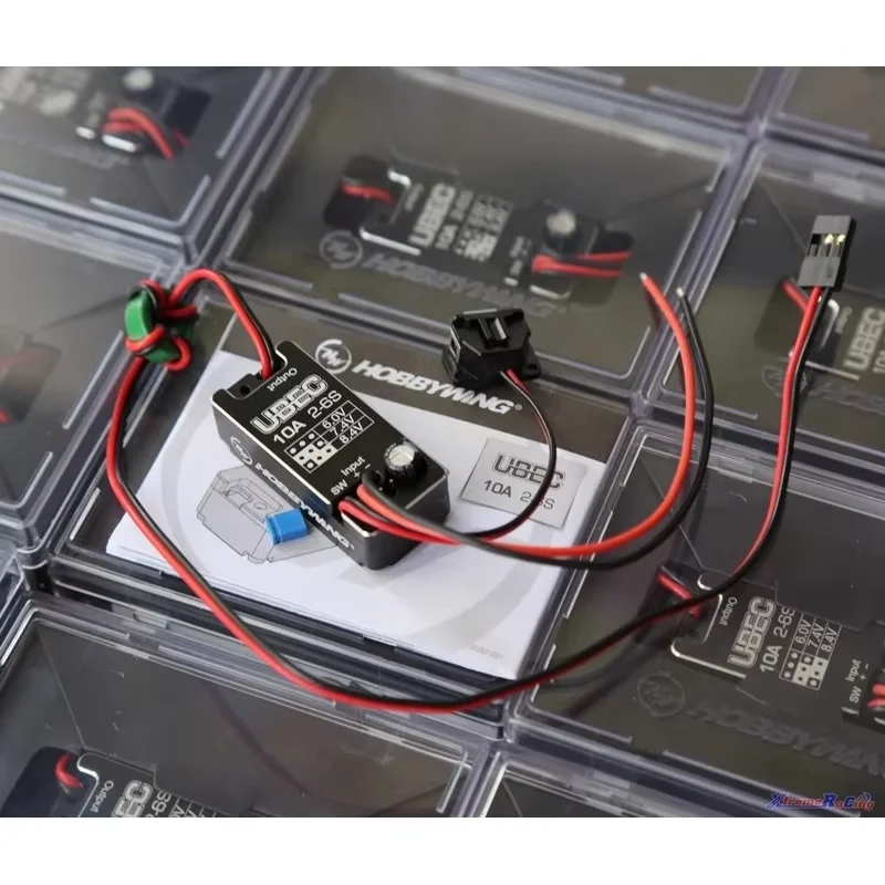 Hobbywing 10A UBEC V2 Módulo Regulador de Tensão 2-6S À Prova D 'Água Ajustável 6V/7.4V/8.4V para Peças de Brinquedo de Carro Pequeno