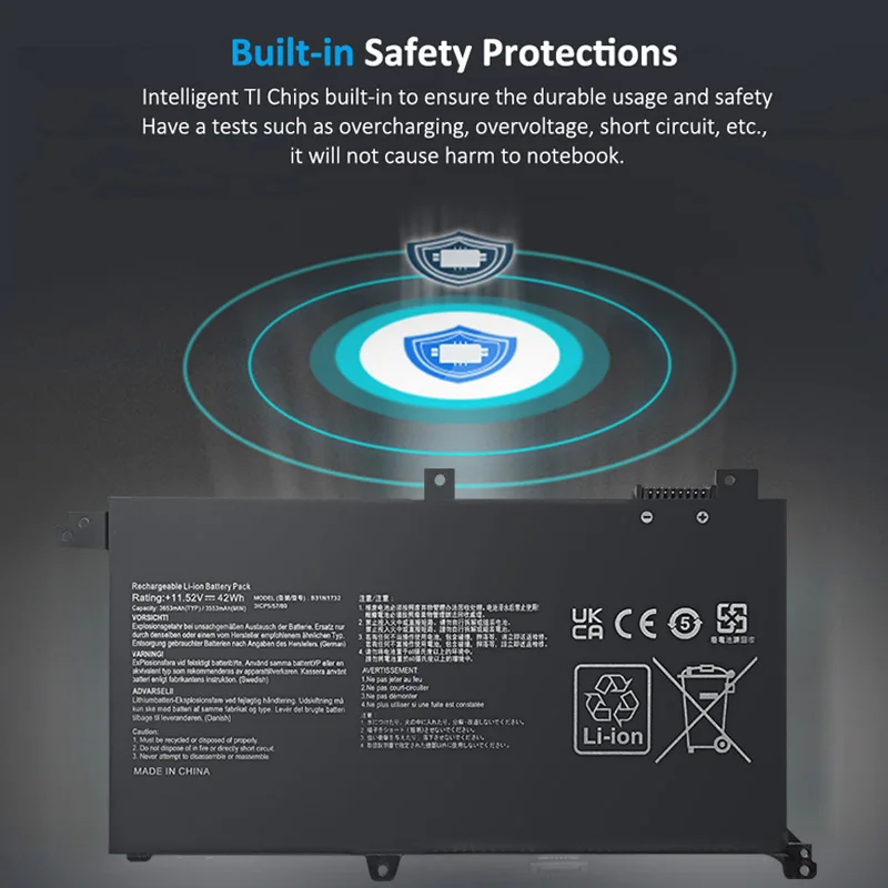 SKOWER B31N1732 Laptop Battery for ASUS VivoBook X430UA X430UF X430UN X430FA X430FN X571G X571LH X571GT S4300F S4300U